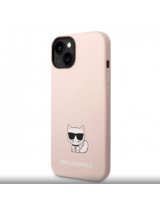 Karl Lagerfeld Liquid Silicone Choupette Fodral till iPhone 14 Plus Rosa