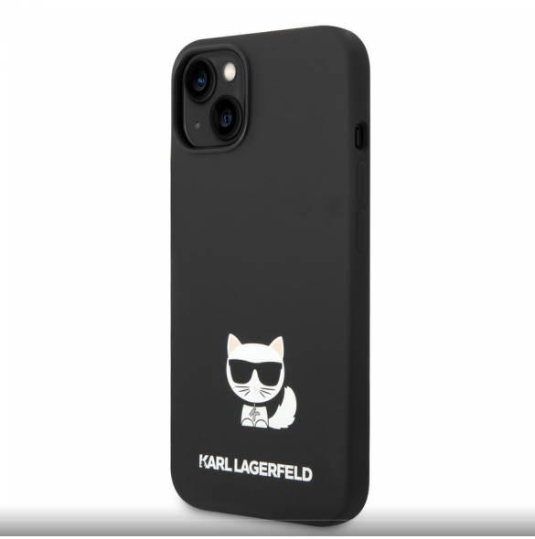 Karl Lagerfeld Liquid Silicone Choupette Fodral till iPhone 14 Plus Svart