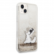 Karl Lagerfeld Liquid Glitter Choupette Eat-fodral till iPhone 14 Plus Gold