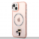 Karl Lagerfeld IML Karl och Choupette NFT MagSafe Fodral för iPhone 14 Plus Rosa