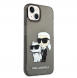 Karl Lagerfeld IML Glitter Karl och Choupette NFT-fodral till iPhone 14 Plus Svart