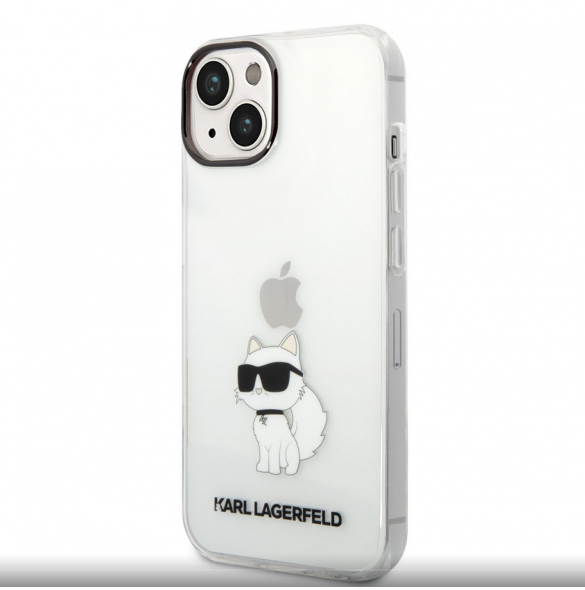 Karl Lagerfeld IML Choupette NFT-fodral till iPhone 14 Plus Transparent