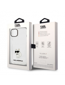 Karl Lagerfeld IML Choupette NFT-fodral till iPhone 14 Plus Transparent