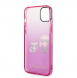 Karl Lagerfeld Gradient Karl och Choupette Fodral till iPhone 14 Plus Rosa