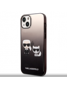 Karl Lagerfeld Gradient Karl and Choupette Fodral till iPhone 14 Plus Svart