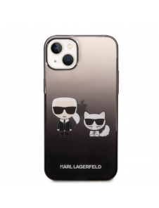 Karl Lagerfeld Gradient Karl and Choupette Fodral till iPhone 14 Plus Svart