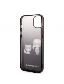 Karl Lagerfeld Gradient Karl and Choupette Fodral till iPhone 14 Plus Svart