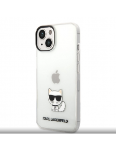 Karl Lagerfeld Choupette Logotypfodral till iPhone 14 Plus Transparent