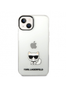 Karl Lagerfeld Choupette Logotypfodral till iPhone 14 Plus Transparent