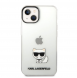 Karl Lagerfeld Choupette Logotypfodral till iPhone 14 Plus Transparent