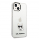 Karl Lagerfeld Choupette Logotypfodral till iPhone 14 Plus Transparent