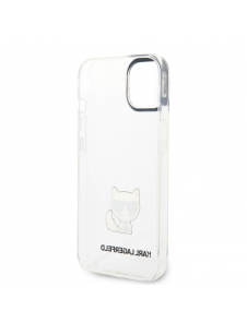 Karl Lagerfeld Choupette Logotypfodral till iPhone 14 Plus Transparent