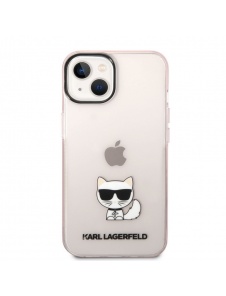 Karl Lagerfeld Choupette Logotypfodral för iPhone 14 Plus Rosa