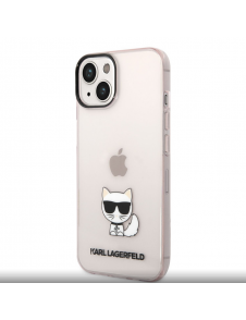 Karl Lagerfeld Choupette Logotypfodral för iPhone 14 Plus Rosa