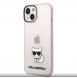 Karl Lagerfeld Choupette Logotypfodral för iPhone 14 Plus Rosa