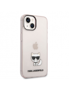Karl Lagerfeld Choupette Logotypfodral för iPhone 14 Plus Rosa