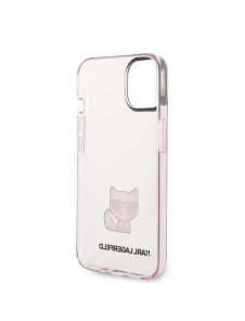 Karl Lagerfeld Choupette Logotypfodral för iPhone 14 Plus Rosa