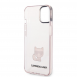 Karl Lagerfeld Choupette Logotypfodral för iPhone 14 Plus Rosa