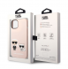 Karl Lagerfeld och Choupette flytande silikonfodral till iPhone 14 Plus Rosa