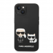 Karl Lagerfeld och Choupette flytande silikonfodral till iPhone 14 Plus Svart