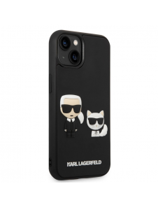 Karl Lagerfeld och Choupette 3D-fodral till iPhone 14 Plus Svart