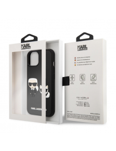 Karl Lagerfeld och Choupette 3D-fodral till iPhone 14 Plus Svart