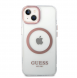 Guess Transparent MagSafe-kompatibelt fodral för iPhone 14 Plus Pink