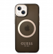 Guess Translucent MagSafe-kompatibelt fodral för iPhone 14 Plus Svart
