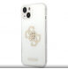 Guess TPU Big 4G Full Glitter Fodral för iPhone 14 Plus Transparent