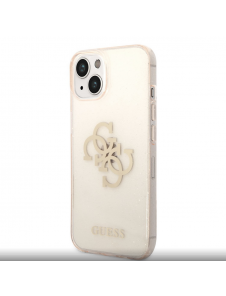 Guess TPU Big 4G Full Glitter-fodral för iPhone 14 Plus Gold