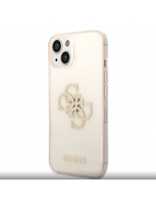 Guess TPU Big 4G Full Glitter-fodral för iPhone 14 Plus Gold