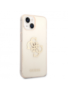 Guess TPU Big 4G Full Glitter-fodral för iPhone 14 Plus Gold