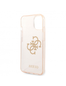 Guess TPU Big 4G Full Glitter-fodral för iPhone 14 Plus Gold