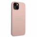 Guess PU Läder Saffiano-fodral till iPhone 14 Plus Rosa