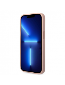 Guess PU Läder Saffiano-fodral till iPhone 14 Plus Rosa