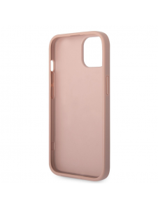 Guess PU Läder Saffiano-fodral till iPhone 14 Plus Rosa