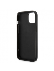 Guess PU Läder Saffiano-fodral till iPhone 14 Plus Svart