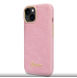 Guess PU Croco med Metal Camera Outline-fodral för iPhone 14 Plus Rosa