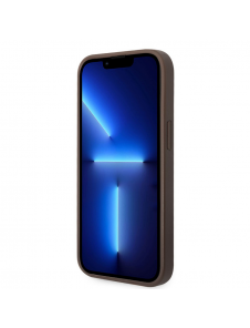 Guess PU 4G Stripe-fodral till iPhone 14 Plus Brun