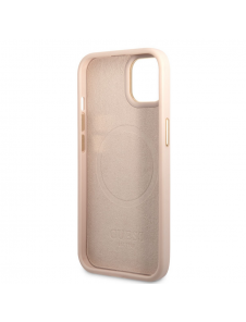 Guess PU 4G MagSafe-kompatibelt fodral för iPhone 14 Plus Rosa