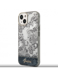 Guess PC/TPU Toile De Jouy-fodral till iPhone 14 Plus Grå