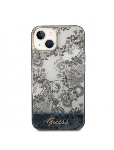Guess PC/TPU Toile De Jouy-fodral till iPhone 14 Plus Grå