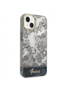 Guess PC/TPU Toile De Jouy-fodral till iPhone 14 Plus Grå