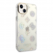 Guess PC/TPU Peony Glitter-fodral till iPhone 14 Plus White