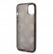 Guess PC/TPU Peony Glitter-fodral för iPhone 14 Plus Svart
