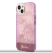 Guess PC/TPU Jungle Case för iPhone 14 Plus Pink