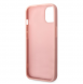 Guess PC/TPU Glitter Flakes metalllogofodral för iPhone 14 Plus Rosa