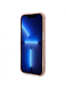 Guess PC/TPU Camera Outline Translucent Fodral för iPhone 14 Pro Max Rosa