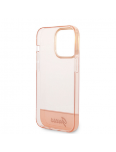 Guess PC/TPU Camera Outline Translucent Fodral för iPhone 14 Pro Max Rosa