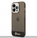 Guess PC/TPU Camera Outline Translucent Fodral för iPhone 14 Pro Max Svart